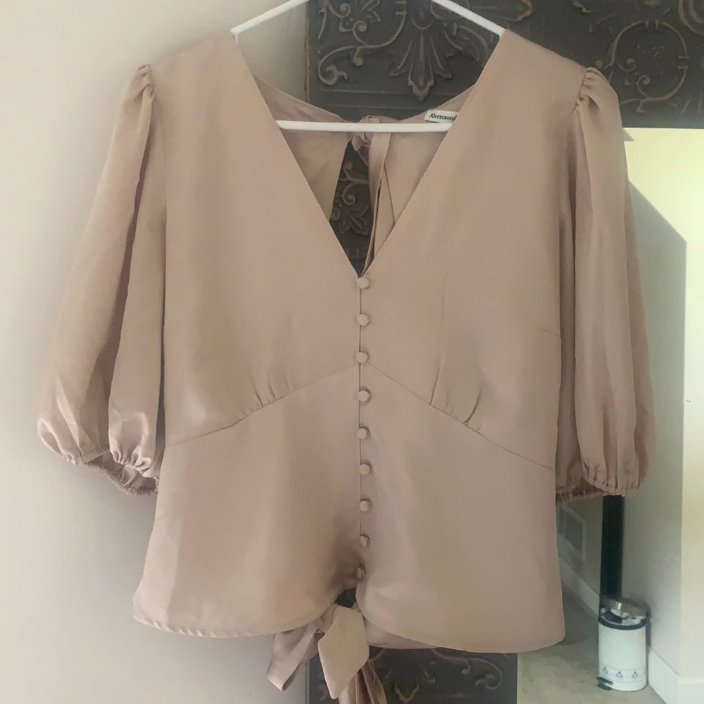 Abercrombie & Fitch Gold Blouse